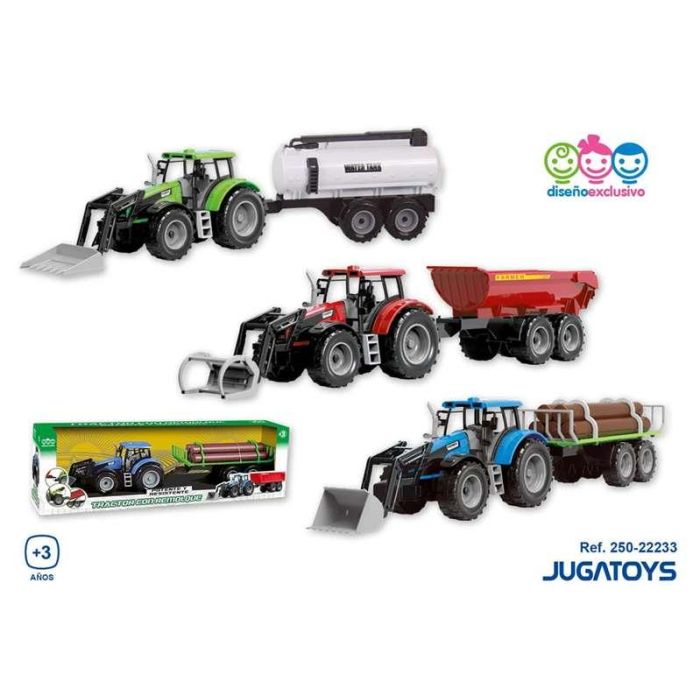 Tractor con remolque 52x9x7,5cm - modelos surtidos 2