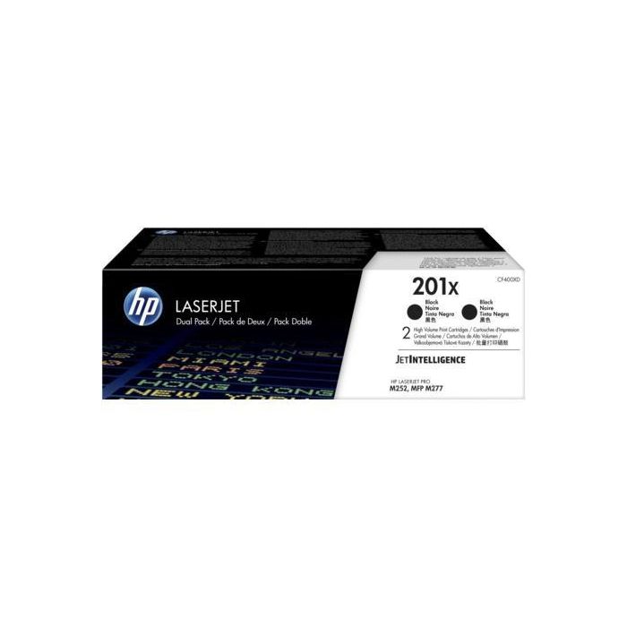 Hp Toner Negro Laserjet Pro M252, M277, 274, Mfp -M377 Pack2 - Nº 201X Hp Toner Negro Laserjet Pro M252, M277, 274, Mfp -M377 Pack2 - Nº 201X
