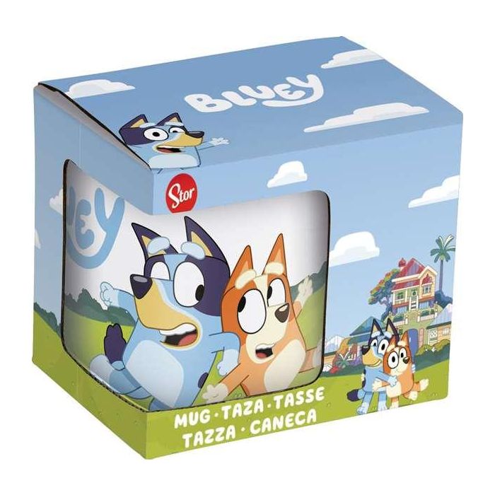 Taza ceramica bluey walk en caja de regalo 325 ml. Taza ceramica bluey walk en caja de regalo 325 ml.