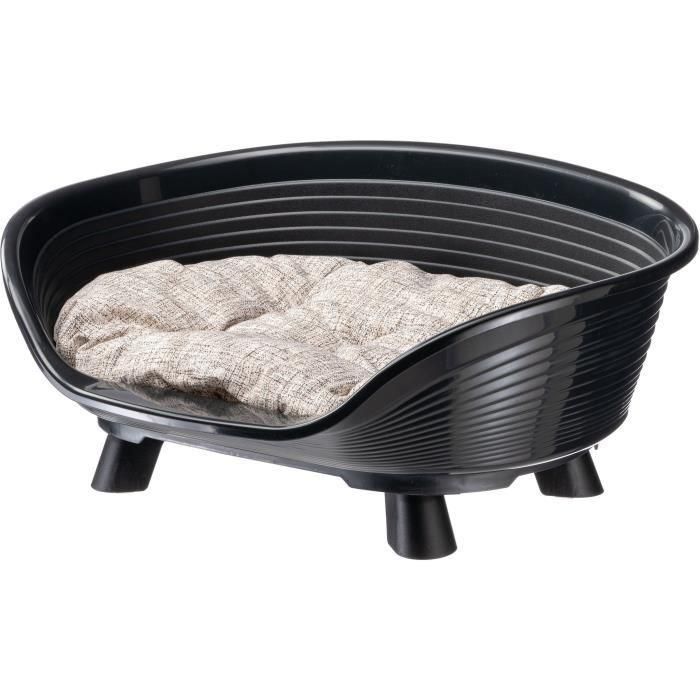 Ferplast FER8010690210063 Cesta para Mascotas TRONO 4 con Cojín Relax, Color Negro 0 Ferplast FER8010690210063 Cesta para Mascotas TRONO 4 con Cojín Relax, Color Negro 0
