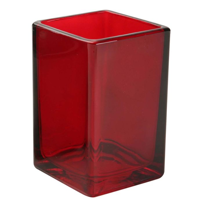 Vaso Rojo Transparente Versa 6X10CM (2 Unidades) Vaso Rojo Transparente Versa 6X10CM (2 Unidades)