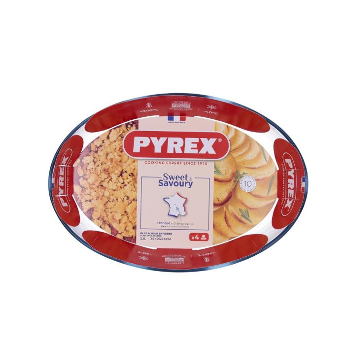 Fuente Oval Vidrio Sweet&Savoury Pyrex® 35x24 cm 1