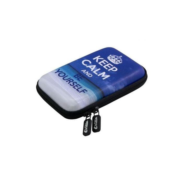 FUNDA E-VITTA HDD KEEP CALM PARA DISCO DURO O POWERBANK DE 2.5"/6.35CM - SEMIRRIGIDA - PU+EVA - BANDAS ELÁSTICAS - DOBLE CREMALLERA FUNDA E-VITTA HDD KEEP CALM PARA DISCO DURO O POWERBANK DE 2.5"/6.35CM - SEMIRRIGIDA - PU+EVA - BANDAS ELÁSTICAS - DOBLE CREMALLERA