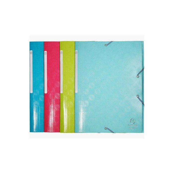 Carpeta De Gomas Y Solapas Exacompta 1928 Maxi Capacity Cartulina Ilustrada Pocket 12X16 Surtido (4 Col.) 20 unidades