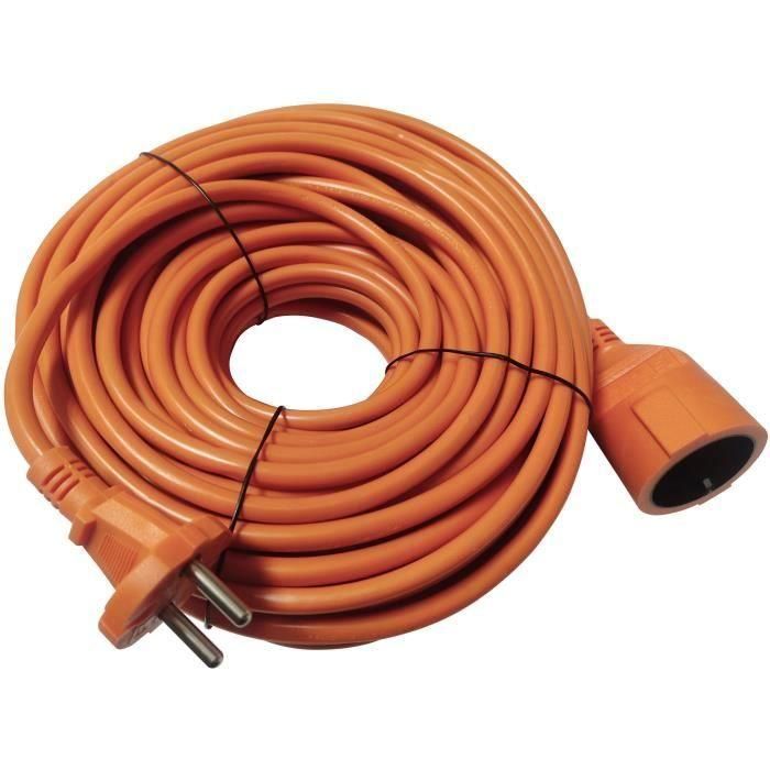 Cable alargador - GENÉRICO - H05VVF 2x1,5 - 25 m - Naranja - Uso exterior 2 Cable alargador - GENÉRICO - H05VVF 2x1,5 - 25 m - Naranja - Uso exterior 2