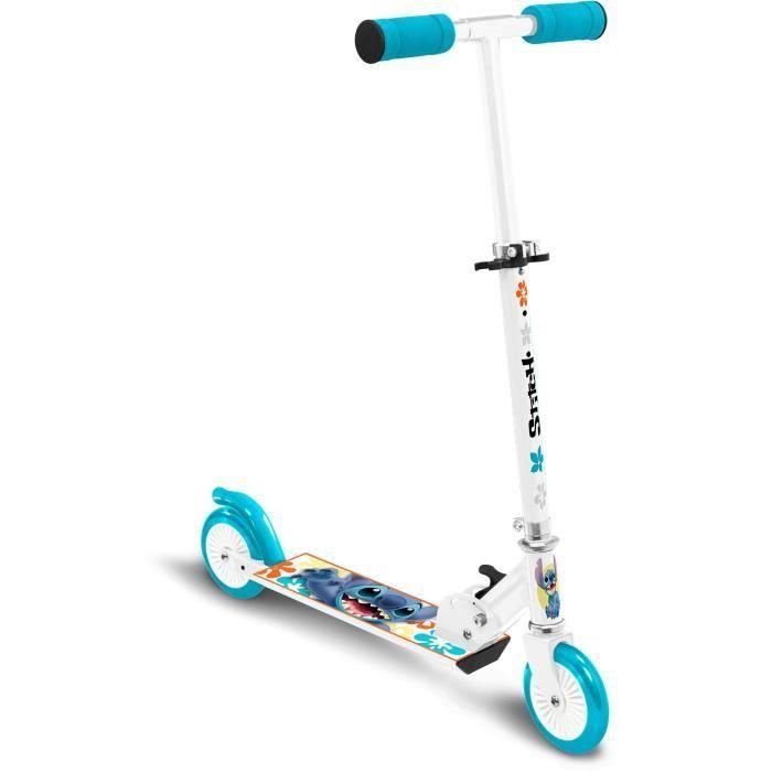 Patinete plegable - DISNEY - STITCH - Mecanismo de plegado seguro - Freno de pie trasero - Altura ajustable Patinete plegable - DISNEY - STITCH - Mecanismo de plegado seguro - Freno de pie trasero - Altura ajustable