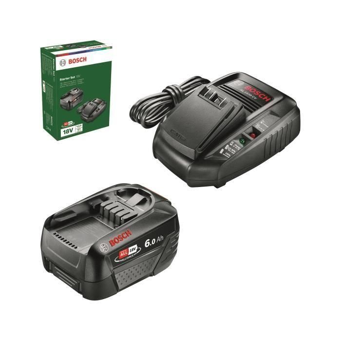 Bosch BOS4053423257953 Kit de arranque 18V con batería 6,0 Ah y cargador AL18-44 Bosch BOS4053423257953 Kit de arranque 18V con batería 6,0 Ah y cargador AL18-44