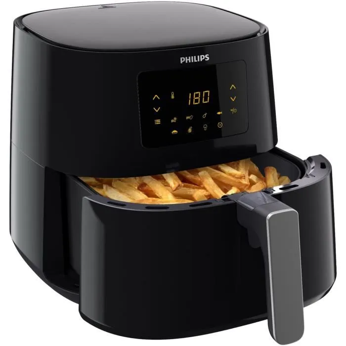 Philips Airfryer XL HD9270/70 Freidora sin aceite 3000, 1.2 kg, Tecnología Air Rapid, 7 programas, Negra 1