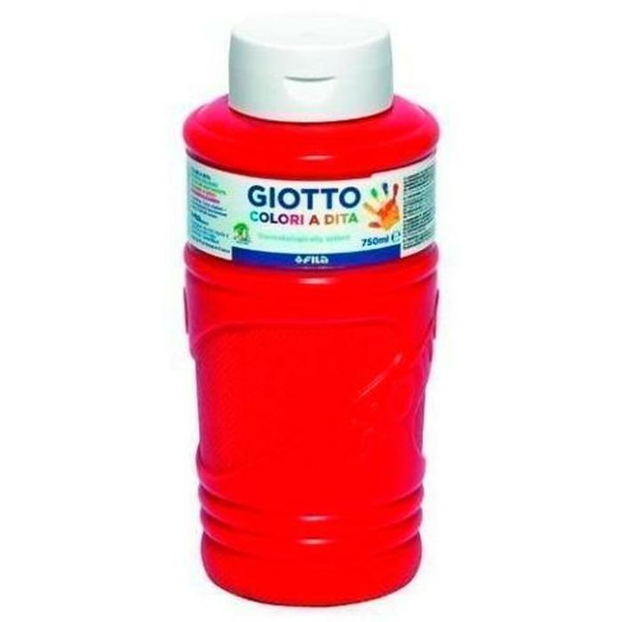 Pintura de Dedos Giotto Rojo 750 ml (6 Unidades) 1