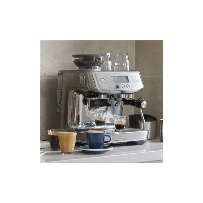 Sage Cafetera Espresso Manual con Molinillo Barista, 3 Segundos, Acero Inoxidable 5