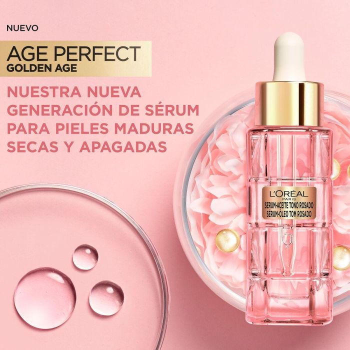 L'Oréal Paris Age Perfect Golden Age Serum-Aceite Tono Rosado 4 L'Oréal Paris Age Perfect Golden Age Serum-Aceite Tono Rosado 4