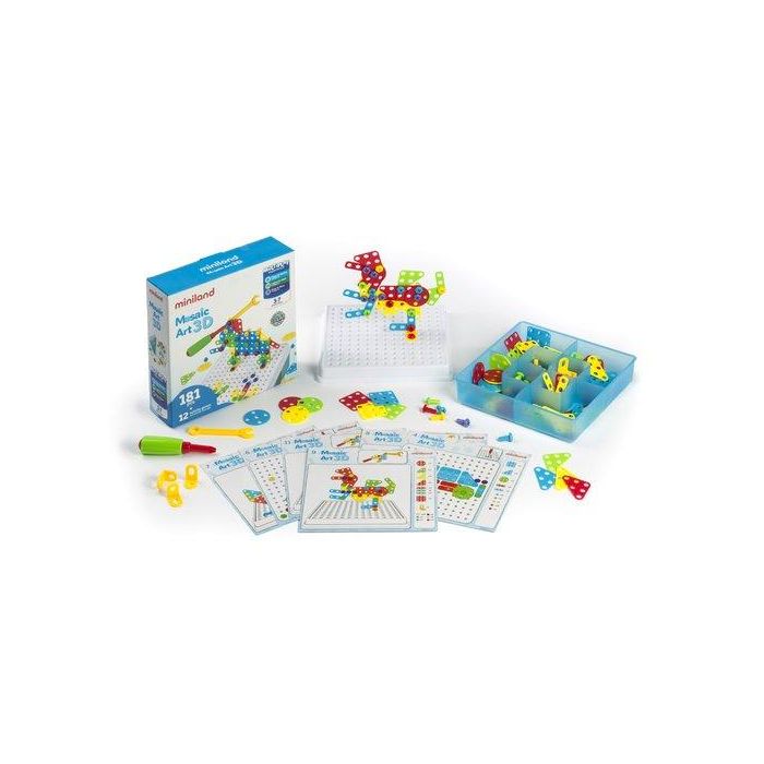 Miniland Juego didáctico Mosaic Art 3D 180 piezas