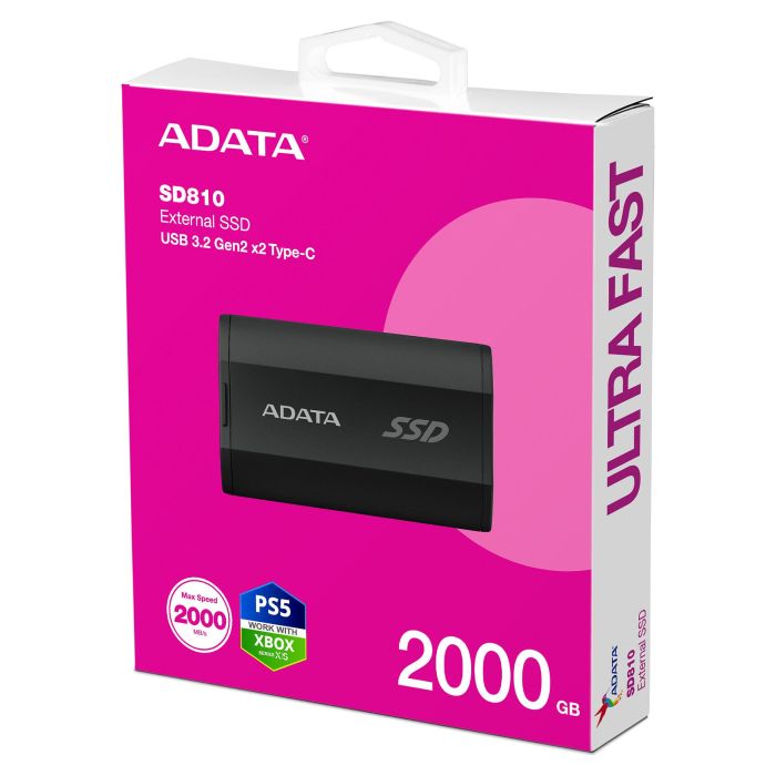 ADATA SD810 SSD Externo 2 TB USB-C 3.2 Gen 2x2 (2000 MB/s) Negro 5 ADATA SD810 SSD Externo 2 TB USB-C 3.2 Gen 2x2 (2000 MB/s) Negro 5