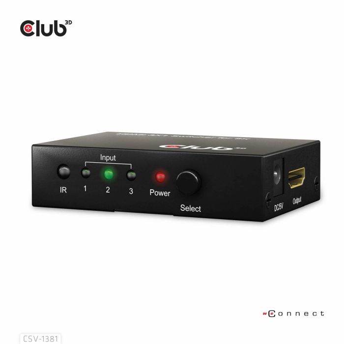 Club3D Switchbox HDMI 3 Entradas a 1 Salida 8K60Hz UHD 11 Club3D Switchbox HDMI 3 Entradas a 1 Salida 8K60Hz UHD 11