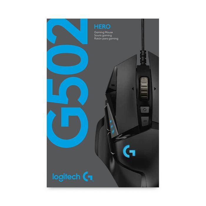 Logitech 910-005471 Mouse para Gaming G502 Hero Sensor Óptico HERO 16K, 11 Botones, RGB LIGHTSYNC, Peso Ajustable 9 Logitech 910-005471 Mouse para Gaming G502 Hero Sensor Óptico HERO 16K, 11 Botones, RGB LIGHTSYNC, Peso Ajustable 9