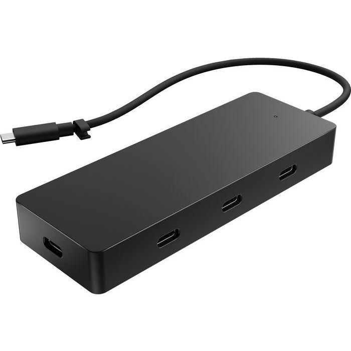HP Hub Multi-puerto USB-C 4K Portátil – Adaptador USB-C para Carga Rápida, Conexión de Pantalla y Periféricos con Soporte Multi-OS 4