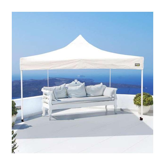 Color Baby Cenador Plegable con Altura Ajustable 300x300x220 cm, Acero y Oxford 420D, con Bolsa de Transporte