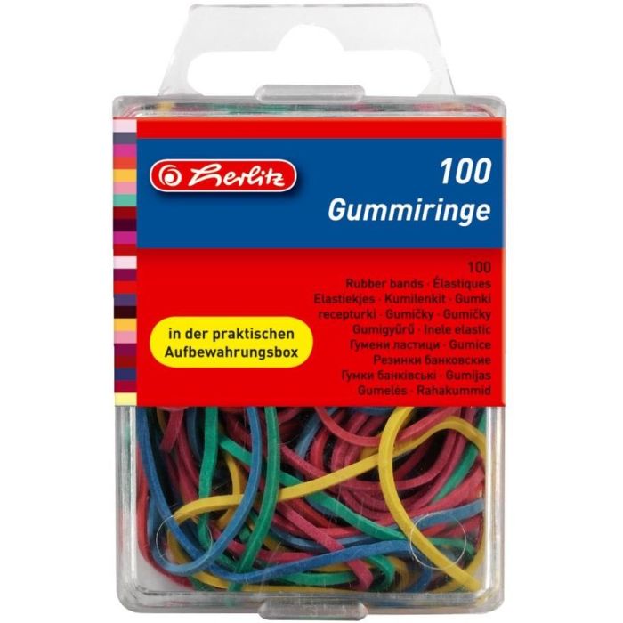 Herlitz Gummiring 100 unidades 20-70mm diámetro