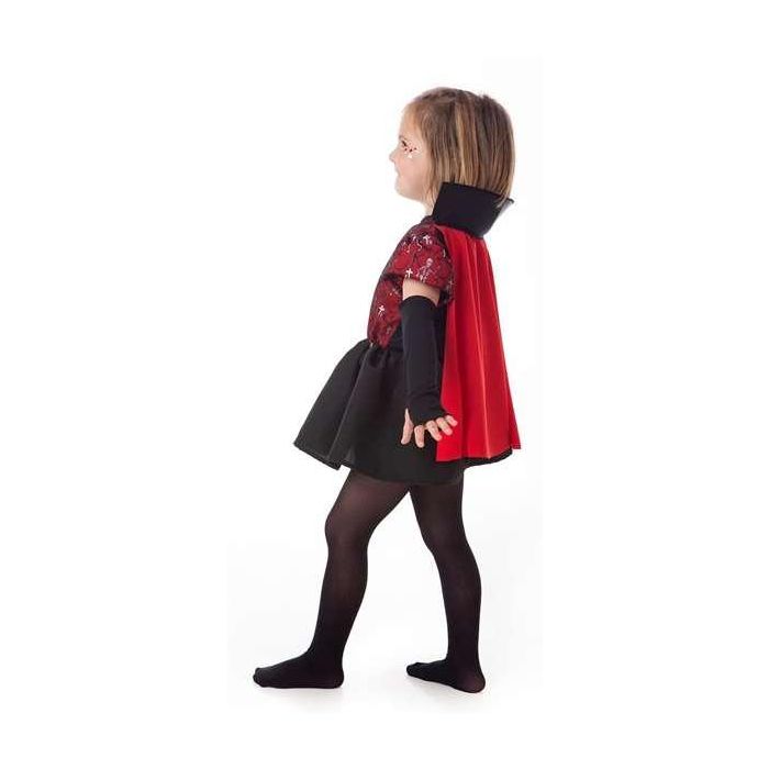 Disfraz infantil vampira esqueletos t-1 (vestido, mitones y capa) 1 Disfraz infantil vampira esqueletos t-1 (vestido, mitones y capa) 1