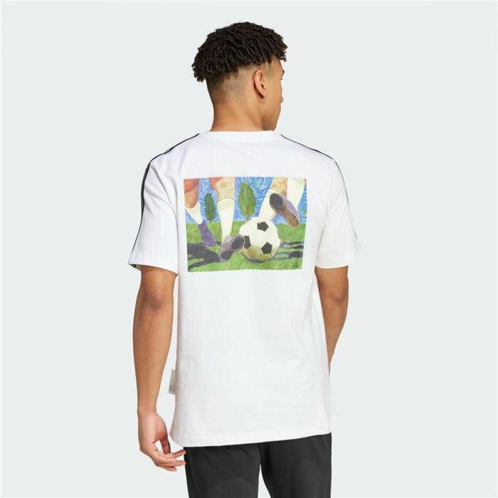 Camiseta de Manga Corta Hombre Adidas Gallery Graphic Blanco 2 Camiseta de Manga Corta Hombre Adidas Gallery Graphic Blanco 2