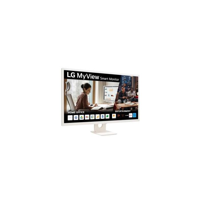 LG Monitor Smart 32SR50F-W 32" IPS Full HD HDR10, WebOS, sRGB 99%, 250NITS, HDMI 2.1, USB 3.2, VESA 100x100, Blanco