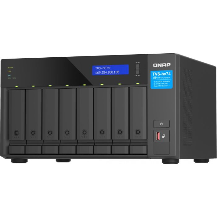 QNAP TVS-H874T-I9-64G Servidor NAS Torre con Intel Core i9, 64GB RAM, 8 Bahías, SATA HDD/SSD, 10GbE, Negro 5 QNAP TVS-H874T-I9-64G Servidor NAS Torre con Intel Core i9, 64GB RAM, 8 Bahías, SATA HDD/SSD, 10GbE, Negro 5