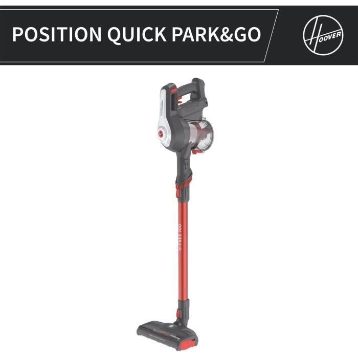 Hoover HF122AH Aspiradora escoba 22V, 40 min autonomía, 0.9L, Rojo/Gris HOO8059019020341 3 Hoover HF122AH Aspiradora escoba 22V, 40 min autonomía, 0.9L, Rojo/Gris HOO8059019020341 3