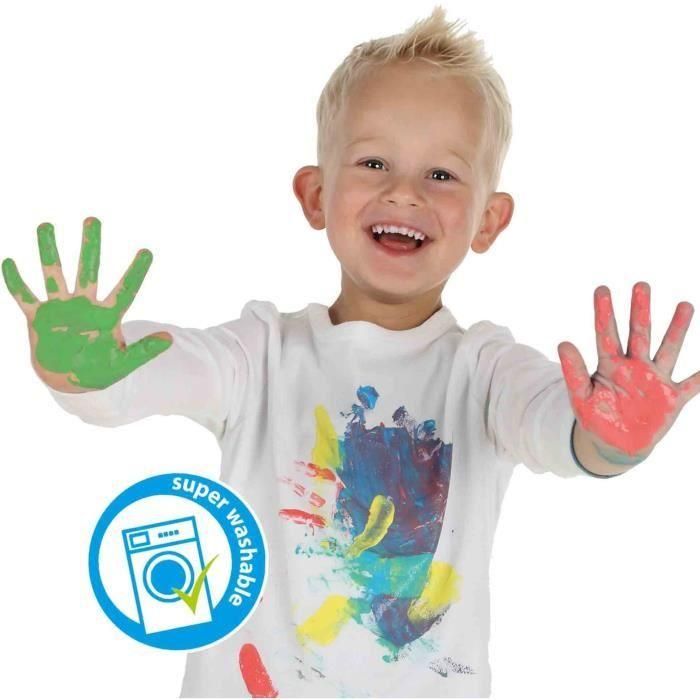 Mi primero - Mi primer kit para pintar con los dedos con delantal - SES CREATIVE 2 Mi primero - Mi primer kit para pintar con los dedos con delantal - SES CREATIVE 2