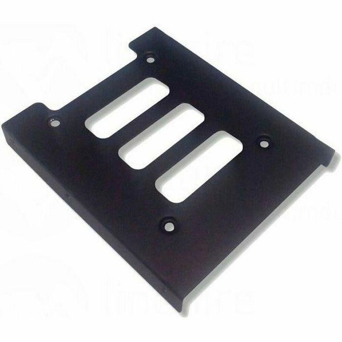 Linear Soporte Adaptador de Montaje Interno para Unidad SSD 2.5'' en Bahía 3.5'' de PC, Metal Negro con Tornillos