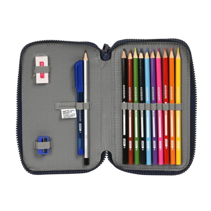 Estuche Escolar con Accesorios F.C. Barcelona Azul marino 12.5 x 19.5 x 4 cm (28 piezas) 3 Estuche Escolar con Accesorios F.C. Barcelona Azul marino 12.5 x 19.5 x 4 cm (28 piezas) 3
