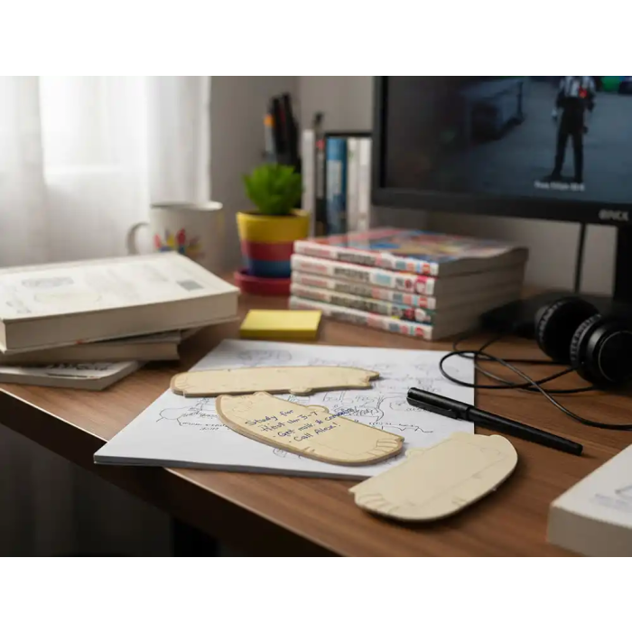 Imaginovo Bloc Notas Adhesivas Gato con Mensaje Trasero 20 Hojas 85x164 mm 5