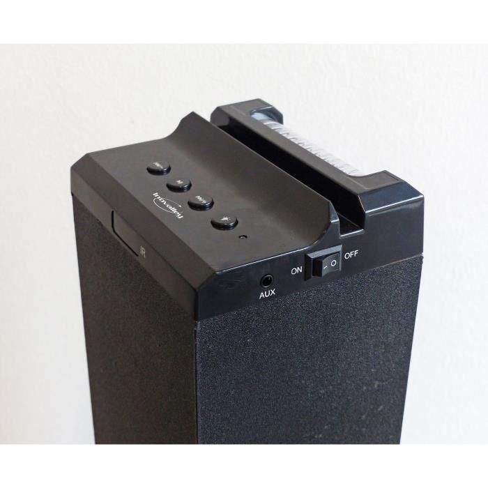 Torre de sonido Bluetooth - INOVALLEY - HP58BTH - 60W - Bluetooth V4.1 - Luces - FM - AUX-IN - Soporte extraíble - Mando a distancia incluido 4 Torre de sonido Bluetooth - INOVALLEY - HP58BTH - 60W - Bluetooth V4.1 - Luces - FM - AUX-IN - Soporte extraíble - Mando a distancia incluido 4