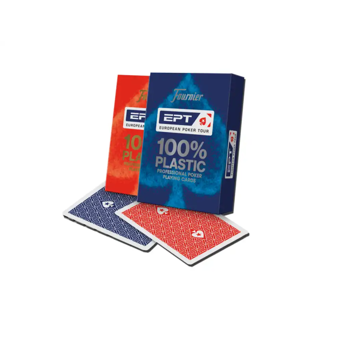Fournier Baraja Póker Inglés Plástico European Poker Tour Índice Gigante 55 Cartas 2