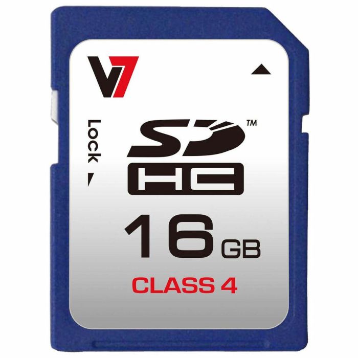 Tarjeta de Memoria SD V7 VASDH16GCL4R-2E 16 GB Tarjeta de Memoria SD V7 VASDH16GCL4R-2E 16 GB