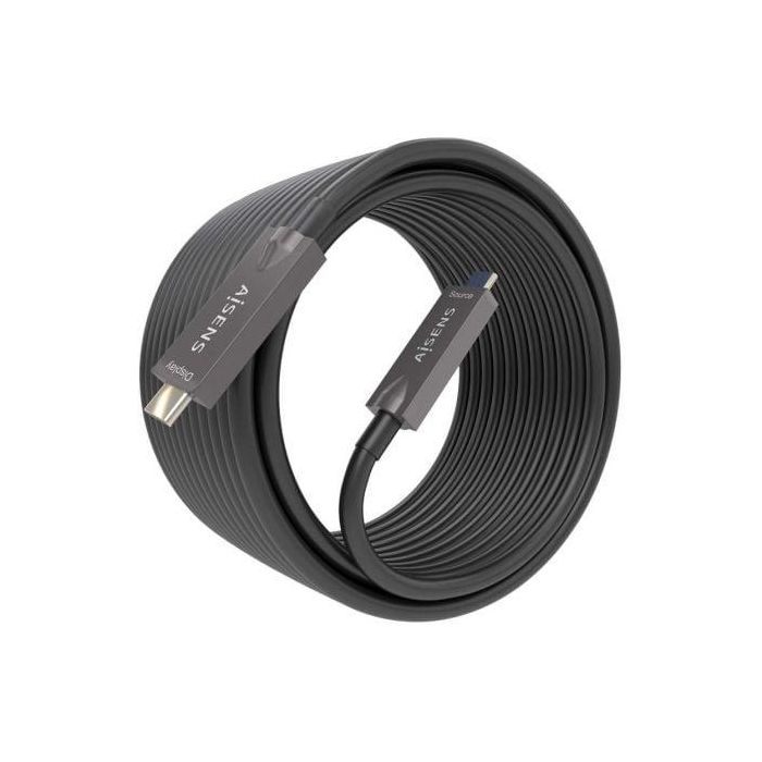 Aisens A157-0883 Cable USB 3.1 Gen2 Tipo-C Macho-Macho Full-Featured 10Gbps 60W 4K@60Hz Thunderbolt 3/4 Compatible 15m Negro 1