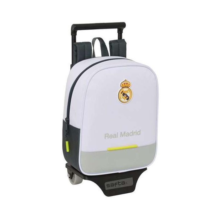 Safta 232 805 Mochila con Carro Real Madrid Equipación 25/26, 22x27x10 cm, +3 Años