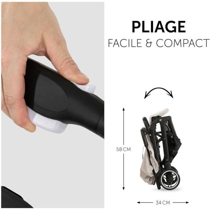 Hauck HAU4007923160152 Cochecito Compacto Travel N Care 4 Ruedas Plegado con una Mano Beige 2 Hauck HAU4007923160152 Cochecito Compacto Travel N Care 4 Ruedas Plegado con una Mano Beige 2