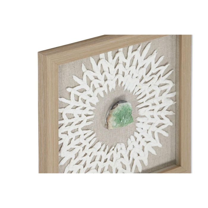 Cuadro Moderno DKD Home Decor Blanco Natural 2 x 22 x 22 cm Set de 4 3