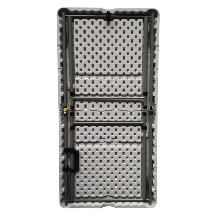 Mesa Plegable de 120 cm para 4 Personas, uso Interior y Exterior. Tubos de Acero con Recubrimiento en Polvo Ø 25x1mm. Soporta 110 kg, Ligera. 2 Mesa Plegable de 120 cm para 4 Personas, uso Interior y Exterior. Tubos de Acero con Recubrimiento en Polvo Ø 25x1mm. Soporta 110 kg, Ligera. 2
