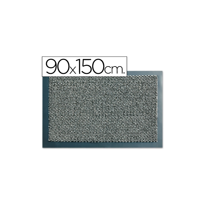Paperflow Felpudo Antideslizante Antivpolvo Lavable Gris 90x150 cm 0 Paperflow Felpudo Antideslizante Antivpolvo Lavable Gris 90x150 cm 0