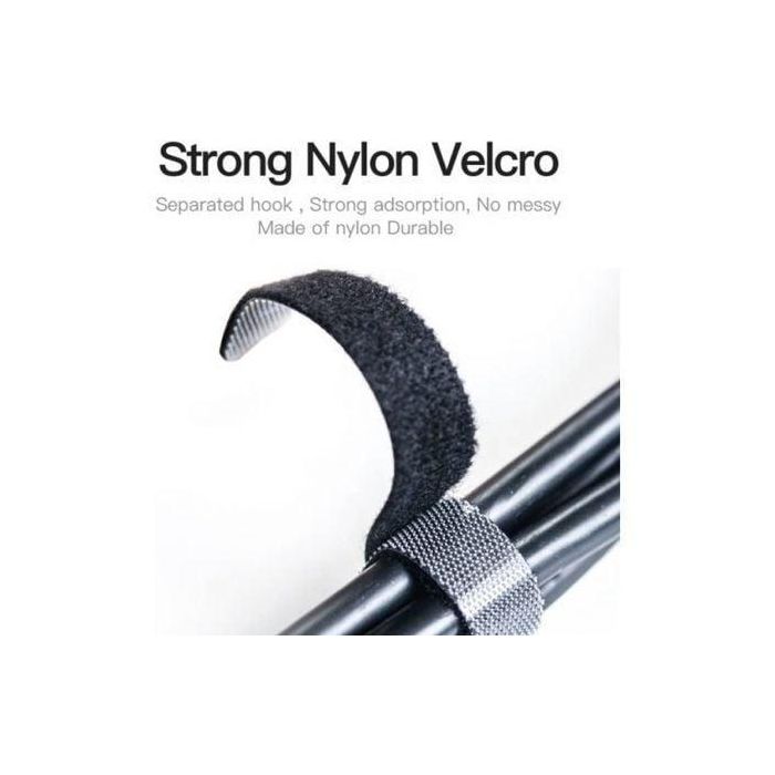 Vention KAABA Tira Sujetacables Organizador de Cables de Velcro de Nailon Fuerte Reutilizable Corte Libre 1m Negro 1 Vention KAABA Tira Sujetacables Organizador de Cables de Velcro de Nailon Fuerte Reutilizable Corte Libre 1m Negro 1
