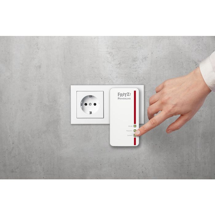 Adaptador PLC Fritz! 1260E 1200 Mbps 4 Adaptador PLC Fritz! 1260E 1200 Mbps 4