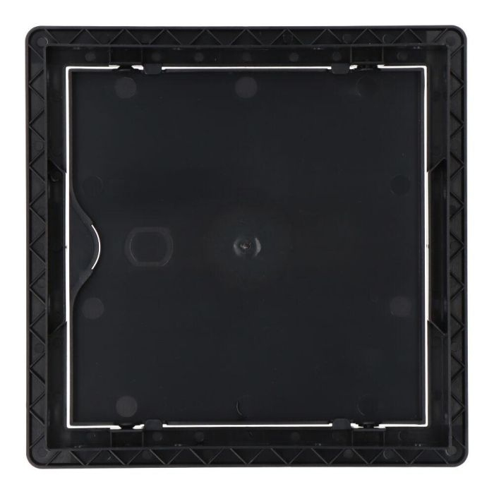 Edm Tapa de Registro Cuadrada Empotrable ABS Gris Antracita 15x15cm 1
