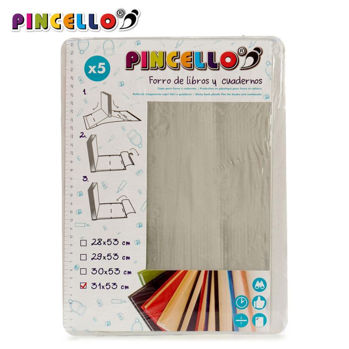 Set 5 Forro De Libros Autoadhesi 31X53Cm Pincello (36 Unidades) 1 Set 5 Forro De Libros Autoadhesi 31X53Cm Pincello (36 Unidades) 1