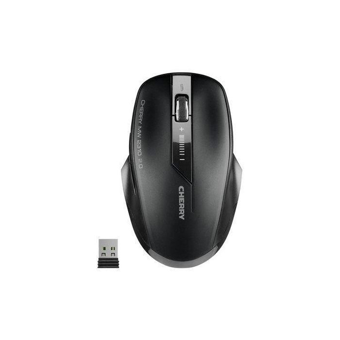 Cherry MW 2310 Ratón Inalámbrico 2.4GHz, 6 Botones, 2400DPI Ajustable, Ergonomico, Receptor Nano USB, Para Diestros y Zurdos 2