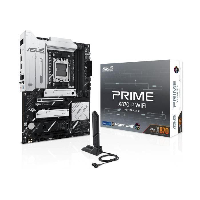Asus 90MB1IS0-M0EAY0 Placa Base Prime X870-P Socket AM5 para AMD Ryzen 9000 WiFi 7 DDR5 PCIe 5.0 4x M.2 2.5GbE USB4 ATX Asus 90MB1IS0-M0EAY0 Placa Base Prime X870-P Socket AM5 para AMD Ryzen 9000 WiFi 7 DDR5 PCIe 5.0 4x M.2 2.5GbE USB4 ATX