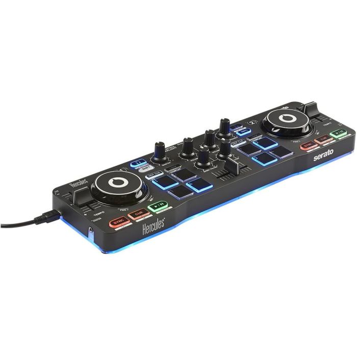 Hercules Starlight Mesa de mezclas 2 canales Negro, compatible con CDJ para scratch, USB, ref. 4780884