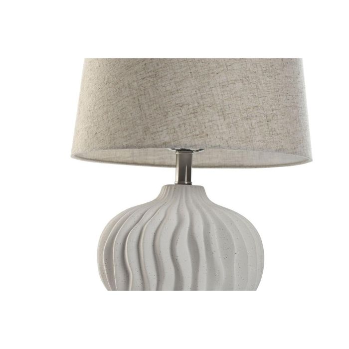 Lámpara de mesa Home ESPRIT Blanco Beige 50 W 220 V 3 Lámpara de mesa Home ESPRIT Blanco Beige 50 W 220 V 3