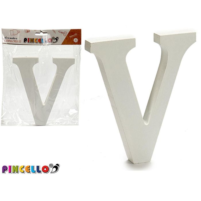 Letra Pincello 1711022 1711022 1,8 x 21 x 17 cm Letra V (12 Unidades) 1