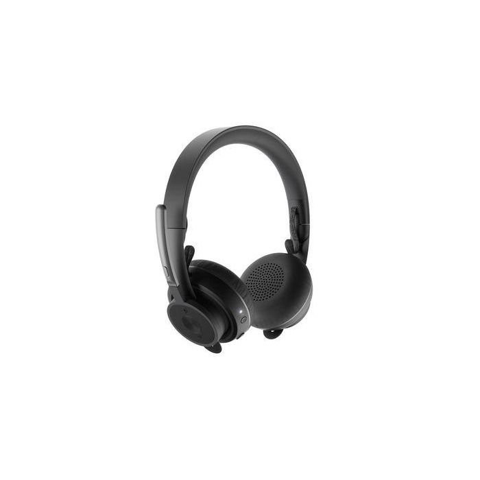 Logitech Auriculares Zone Wireless UC con Cancelación de Ruido Activa, Diadema, Conexión Inalámbrica Bluetooth para Oficina y Centro de Llamadas, Grafito 0 Logitech Auriculares Zone Wireless UC con Cancelación de Ruido Activa, Diadema, Conexión Inalámbrica Bluetooth para Oficina y Centro de Llamadas, Grafito 0